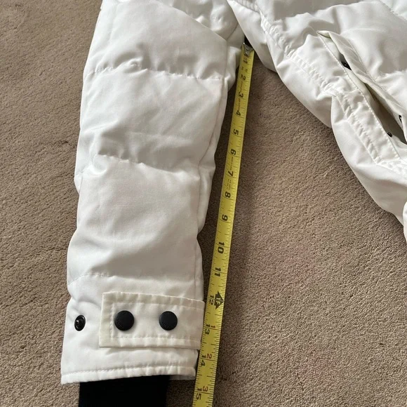 Canada Goose White Puffer Jacket with Fur Hood - Picture 8 of 16